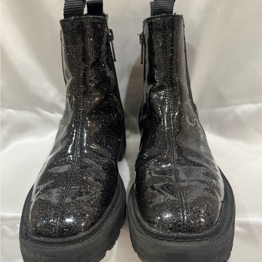Sam Edelman Glittery Black Ankle Boots